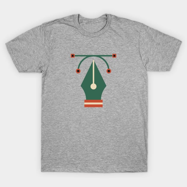 Pen Tool T-Shirt by Hobbies Design